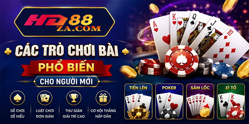 Các trò chơi bài phổ biến cho người mới