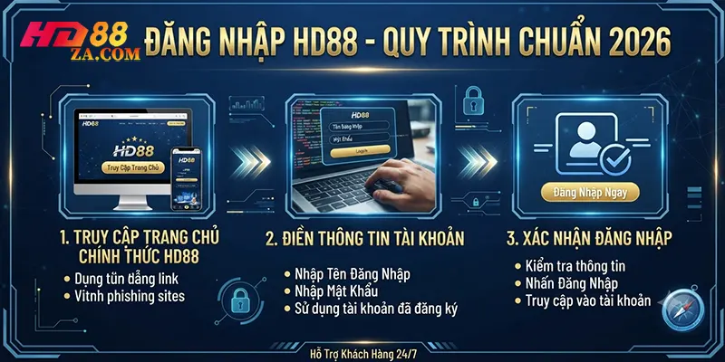 Đăng Nhập HD88 Quy Trình Chuẩn 2026
