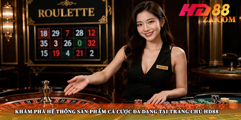 Khám phá hệ thống sản phẩm cá cược đa dạng tại trang chủ HD88