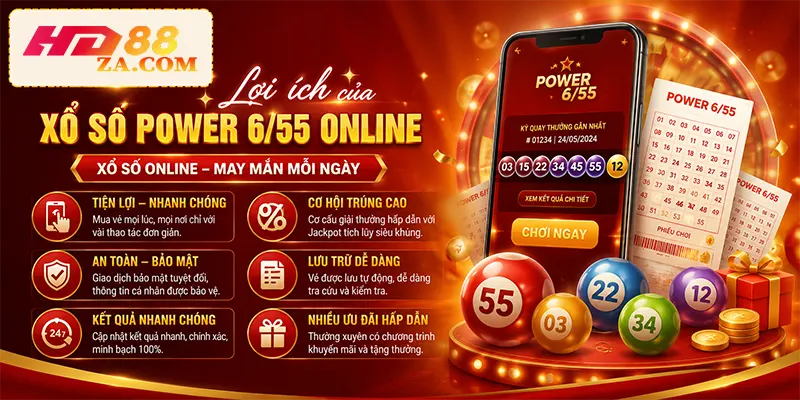 Lợi ích của xổ số Power 655 online