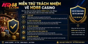 Miễn Trừ Trách Nhiệm Về HD88 Casino