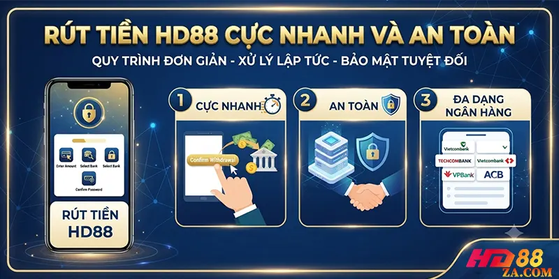 Rút Tiền HD88 Cực Nhanh Và An Toàn