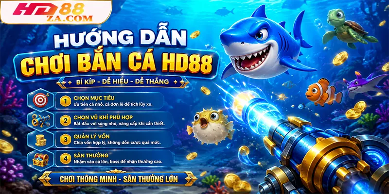 Hướng dẫn chơi bắn cá HD88